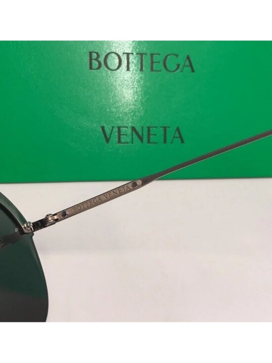 New Authentic Bottega Veneta BV0242S 003 Sunglasses – Blue Pilot Aviator main image 4